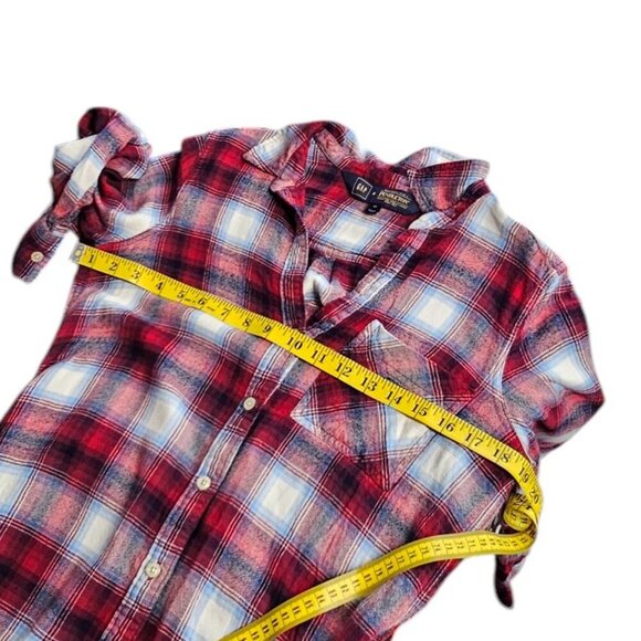GAP x Pendleton Button Up Long Sleeve Belted Tunic Shirt Dress, Plaid, Small - Picture 2 of 8